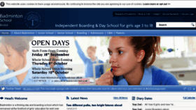 What Badmintonschool.co.uk website looked like in 2015 (8 years ago)