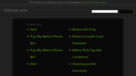 What Billstat.com website looked like in 2015 (8 years ago)