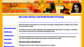 What Best-juicer-reviews.com website looked like in 2015 (8 years ago)