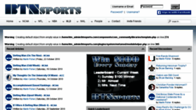 What Btnsports.com website looked like in 2015 (8 years ago)