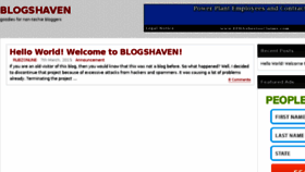 What Blogshaven.com website looked like in 2015 (8 years ago)