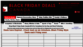 What Blackfridaydealscanada.ca website looked like in 2015 (8 years ago)