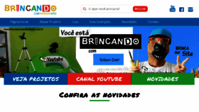 What Brincandocomrobsonsato.com.br website looked like in 2015 (8 years ago)
