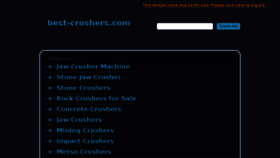 What Best-crushers.com website looked like in 2015 (8 years ago)