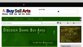 What Buysellarts.com website looked like in 2015 (8 years ago)