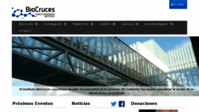What Biocruces.com website looked like in 2015 (8 years ago)