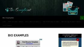 What Bioexamples.net website looked like in 2015 (8 years ago)