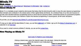 What Blindy.tv website looked like in 2015 (8 years ago)