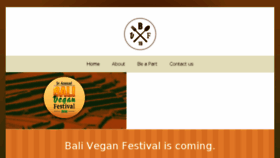 What Baliveganfestival.com website looked like in 2015 (8 years ago)