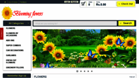 What Bloomingflowers.in website looked like in 2015 (8 years ago)