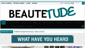 What Beautetude.com website looked like in 2015 (8 years ago)