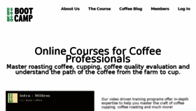 What Bootcampcoffee.com website looked like in 2015 (8 years ago)