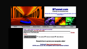 What Btunnel.com website looked like in 2015 (8 years ago)