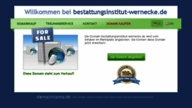 What Bestattungsinstitut-wernecke.de website looked like in 2015 (8 years ago)