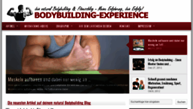 What Bodybuilding-experience.com website looked like in 2015 (8 years ago)