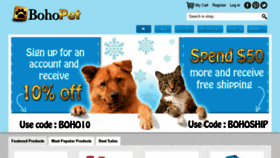 What Bohopet.com website looked like in 2015 (8 years ago)