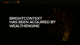 What Brightcontext.com website looked like in 2015 (8 years ago)