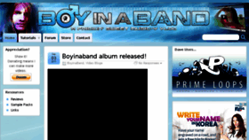 What Boyinaband.com website looked like in 2015 (8 years ago)