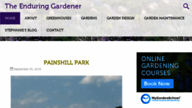 What Blog.theenduringgardener.com website looked like in 2015 (8 years ago)