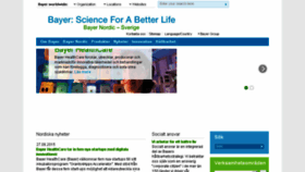 What Bayer.se website looked like in 2015 (8 years ago)