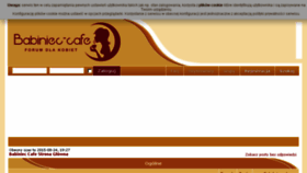 What Babiniec-cafe.pl website looked like in 2015 (9 years ago)