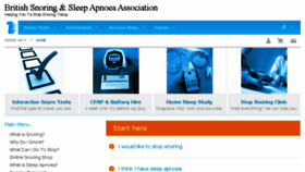 What Britishsnoring.co.uk website looked like in 2015 (8 years ago)