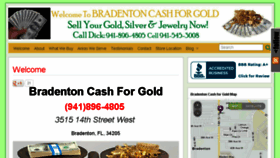 What Bradentoncashforgold.com website looked like in 2015 (8 years ago)