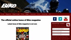 What Bikemagazine.co.uk website looked like in 2015 (8 years ago)