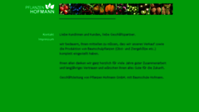 What Baumschule-hofmann.de website looked like in 2015 (8 years ago)