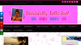 What Beautifullybellafaith.com website looked like in 2015 (8 years ago)