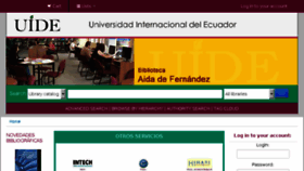 What Biblioteca.uide.edu.ec website looked like in 2015 (8 years ago)