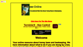 What Bees-online.com website looked like in 2015 (8 years ago)
