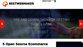 What Bestwebmaker.com website looked like in 2015 (8 years ago)