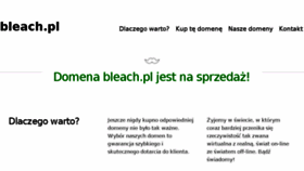 What Bleach.pl website looked like in 2015 (8 years ago)