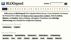 What Blogspeed.de website looked like in 2015 (8 years ago)