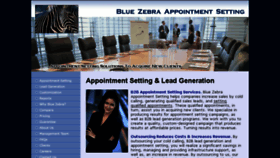 What Bluezebraappointmentsetting.com website looked like in 2015 (8 years ago)