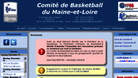 What Basketball49.fr website looked like in 2015 (8 years ago)