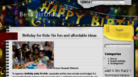 What Bestbirthdays.co.uk website looked like in 2015 (8 years ago)