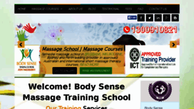 What Bodysensemassageschool.com.au website looked like in 2015 (8 years ago)