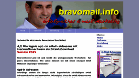 What Bravomail.info website looked like in 2015 (8 years ago)
