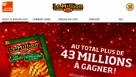What Billetlemillion.ch website looked like in 2015 (8 years ago)