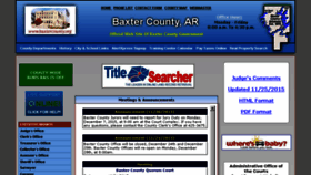 What Baxtercounty.org website looked like in 2015 (8 years ago)
