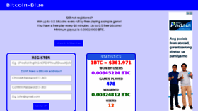 What Bitcoin-blue.com website looked like in 2015 (8 years ago)