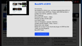 What Buzzgfx.com website looked like in 2015 (8 years ago)