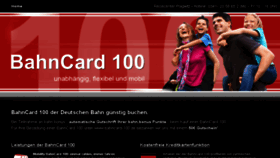 What Bahncard-100.de website looked like in 2015 (8 years ago)