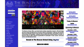 What Beaconschool.org website looked like in 2015 (8 years ago)