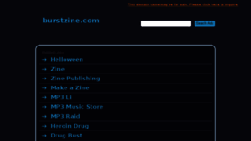 What Burstzine.com website looked like in 2015 (8 years ago)