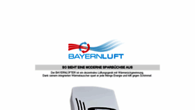 What Bayernluft.de website looked like in 2015 (8 years ago)