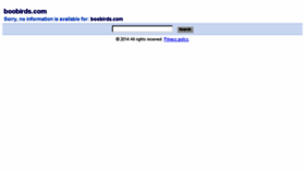 What Boobirds.com website looked like in 2015 (8 years ago)