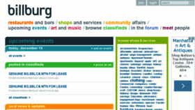 What Billburg.com website looked like in 2015 (8 years ago)